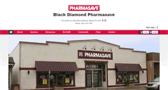 Desktop Screenshot of blackdiamondpharmasave.com