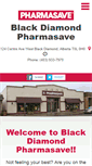 Mobile Screenshot of blackdiamondpharmasave.com